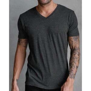 Abbott Maine - Venice Beach - men’s charcoal gray V-neck T-shirt